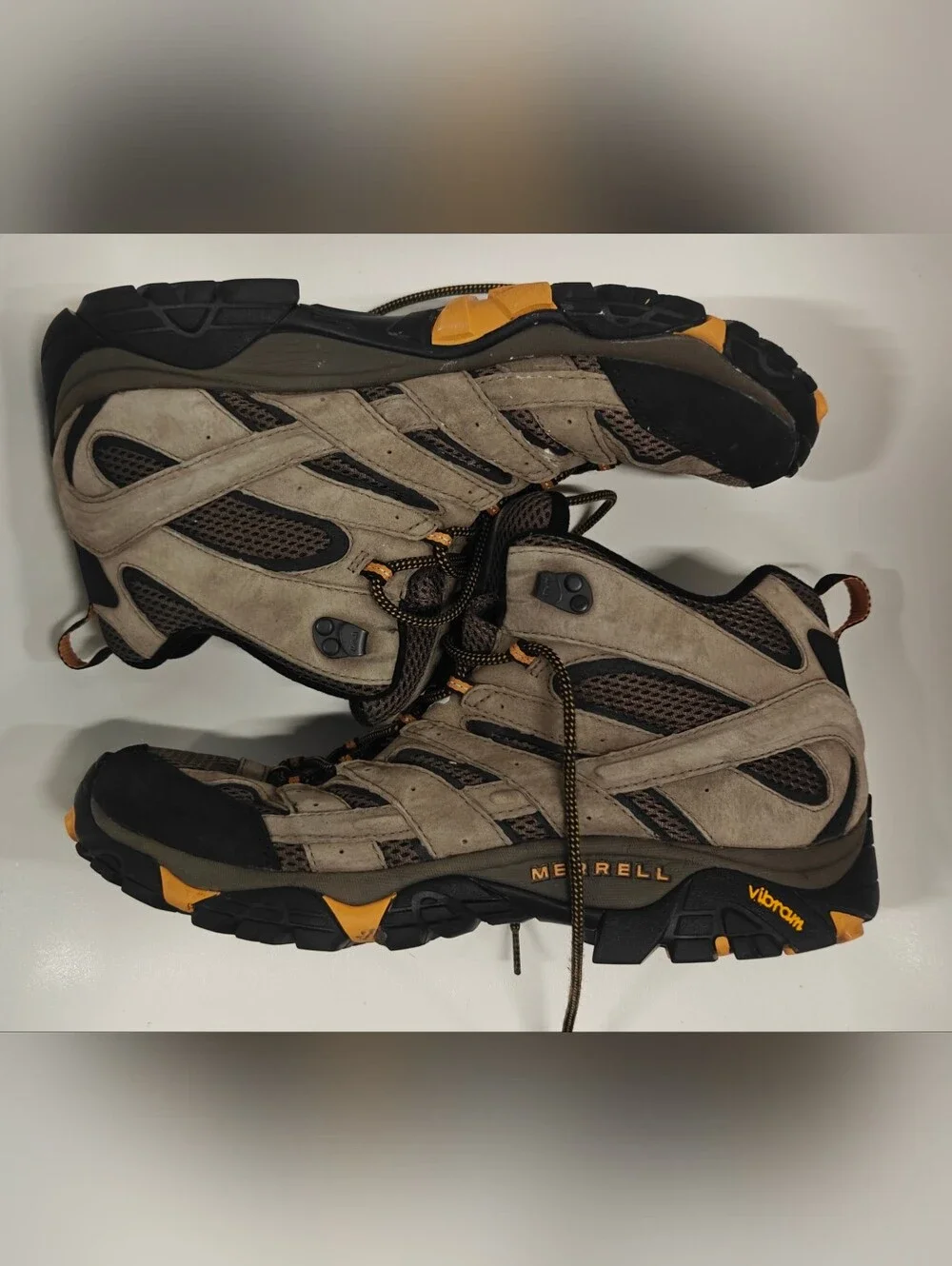 Merrell Moab 2 Mid Ventilator Hiking Boots Men’s Size 14 Walnut Brown Trail Shoe
